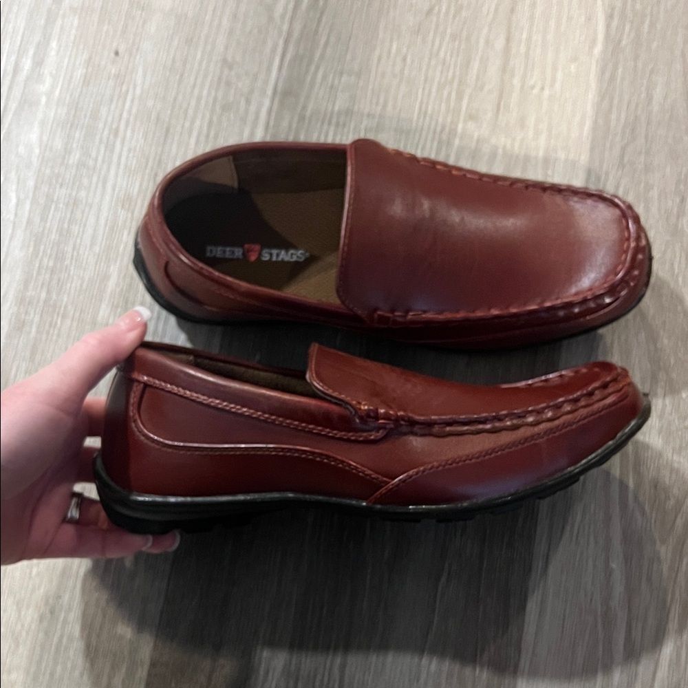Deer Stags Men's Dark Brown Slip-On Loafers